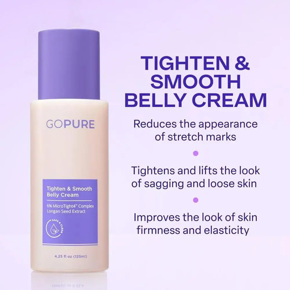GOPURE Tighten & Smooth Belly Cream - Mild Nourishing Body Lotion Gently Care For Postpartum Abdominal Loose Skin